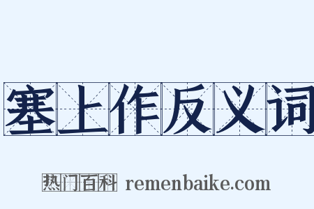 塞上作反义词是什么意思的图片